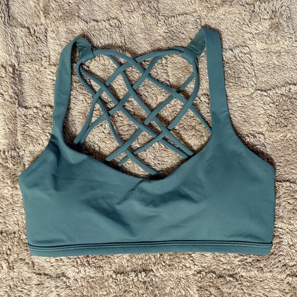 Lululemon Align Crop 21" Tidewater Teal Leggings Free To Be Sports Bra Juniper 4 - Picture 8 of 16